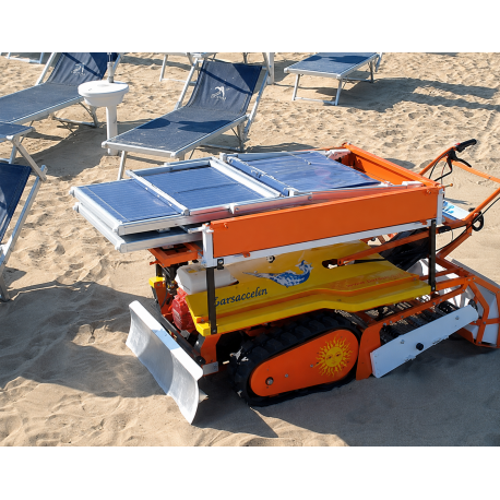 Nettoyeur de plage Barracuda à chenilles pour petites et moyennes plages