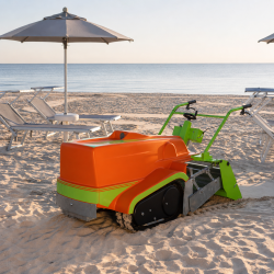 Machine de nettoyage de plage électrique pour sable propre et tamisé