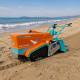 Nettoyeur de plage électrique à chenilles pour nettoyage du sable