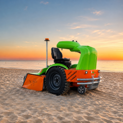 Nettoyeur de plage électrique autoporté X-AGO pour nettoyage du sable