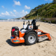 Cribleuse de plage compacte pour entretien professionnel du littoral