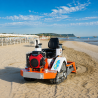 Nettoyeur de plage autoporté à chenilles – Cribleuse de sable professionnelle 100 cm