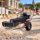 Balayeuse thermique autotractée Limpar 84 Pro Briggs & Stratton, largeur de travail 80 cm et brosse nylon frontale.