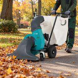 Aspirateur à feuilles REMARC LS 3500 avec buse de 80 cm et sac de ramassage de 240 litres