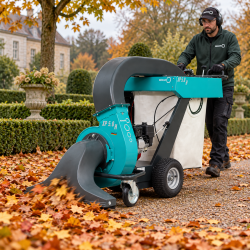 Aspirateur à feuilles hydrostatique REMARC LS XP 5.0 H avec moteur Honda GX 160 et sac 180 litres