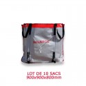 Sac à Gravat Big Bag Réutilisable Lot de 10 sacs (900x900x800)